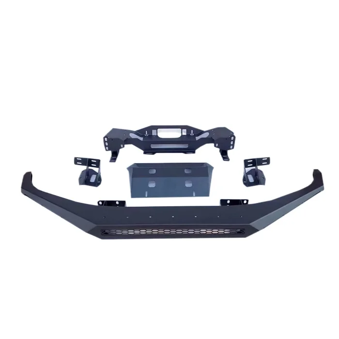 2014-2021 for Tundra Steel Front Bumper Bull Bar Black Exterior 4x4 Road Accessory Car Bumpers