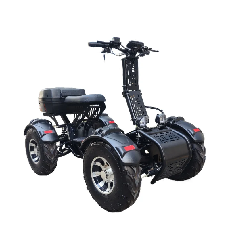 2025 Hot Sale Unisex 60V 60Ah Foldable Stainless Steel Golf Cart Scooter Popular Off-Road Mobility Smart Trolleys Four-Wheel