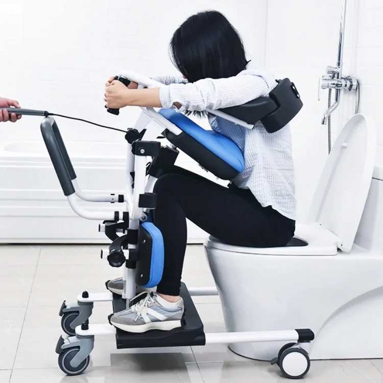 Electric Wheel Commode Chair for Home Nursing Care Patient Lift Transfer for Rehabilitation Therapy Supplies