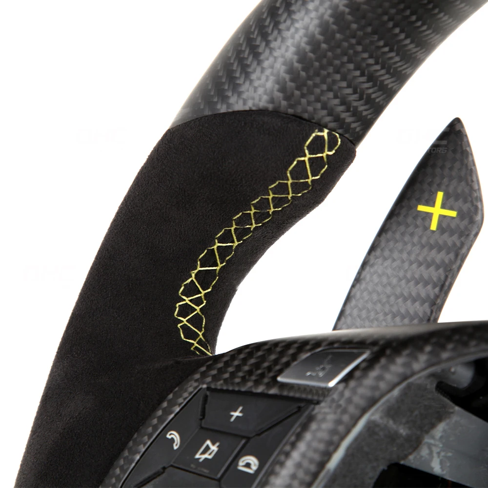 C CLASS W204 C63 W212 W218 W207 W172 SLK Matt Carbon Fiber Steering Wheel for Mercedes Benz AMG Car Steering Wheel