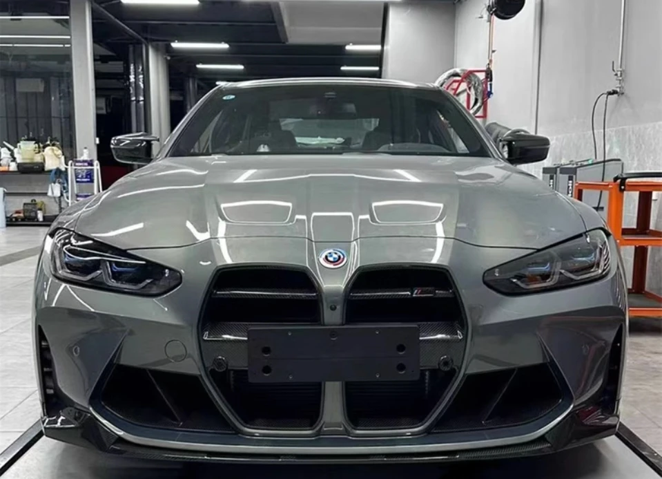 For BMW M3 M4 G80 G82 G83 2021-2024 Genuine Dry Carbon Fiber MP Front Lip Front Bumper Front Shovel Automotive Spoiler Body Kit