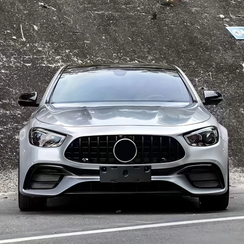 For 2016-2023 Mercedes-Benz E-Class Body Kit W213 Upgrade E63 AMG Front and Rear Bumper Grille Spoiler From Old to New