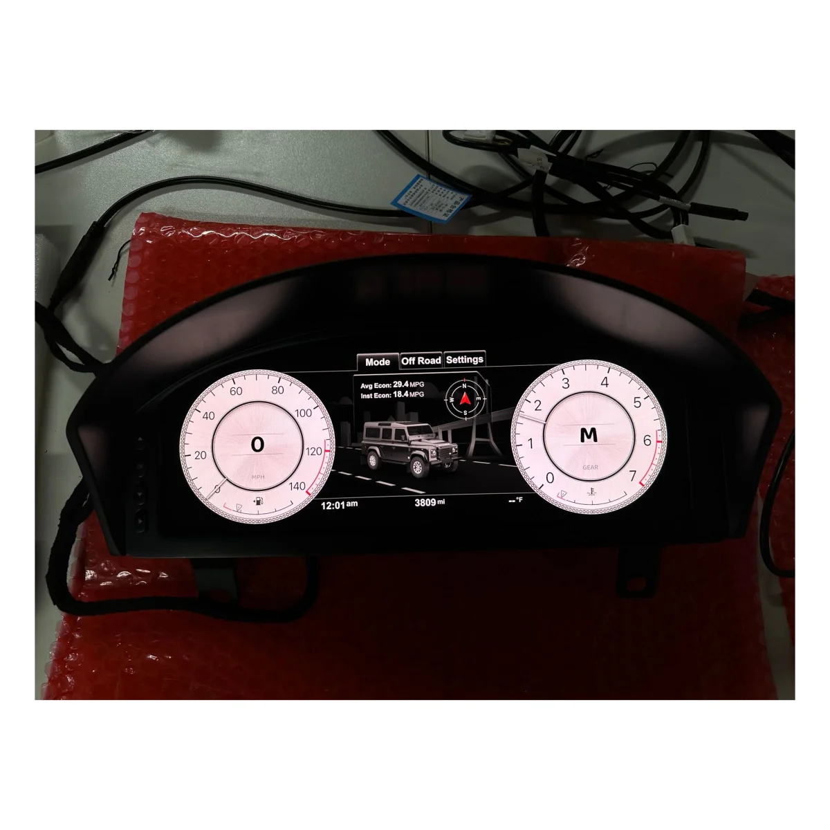 DOS Car Odometer for Land Rover Defender 2012-2016 Digital Cluster LCD Digital Dashboard Panel