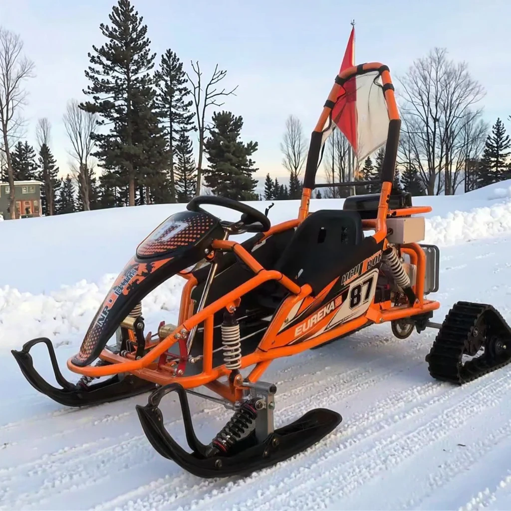QIQU Versatile Snow Vehicle 3-Speed + Reverse Gear Multi-Function Electric Snowmobile
