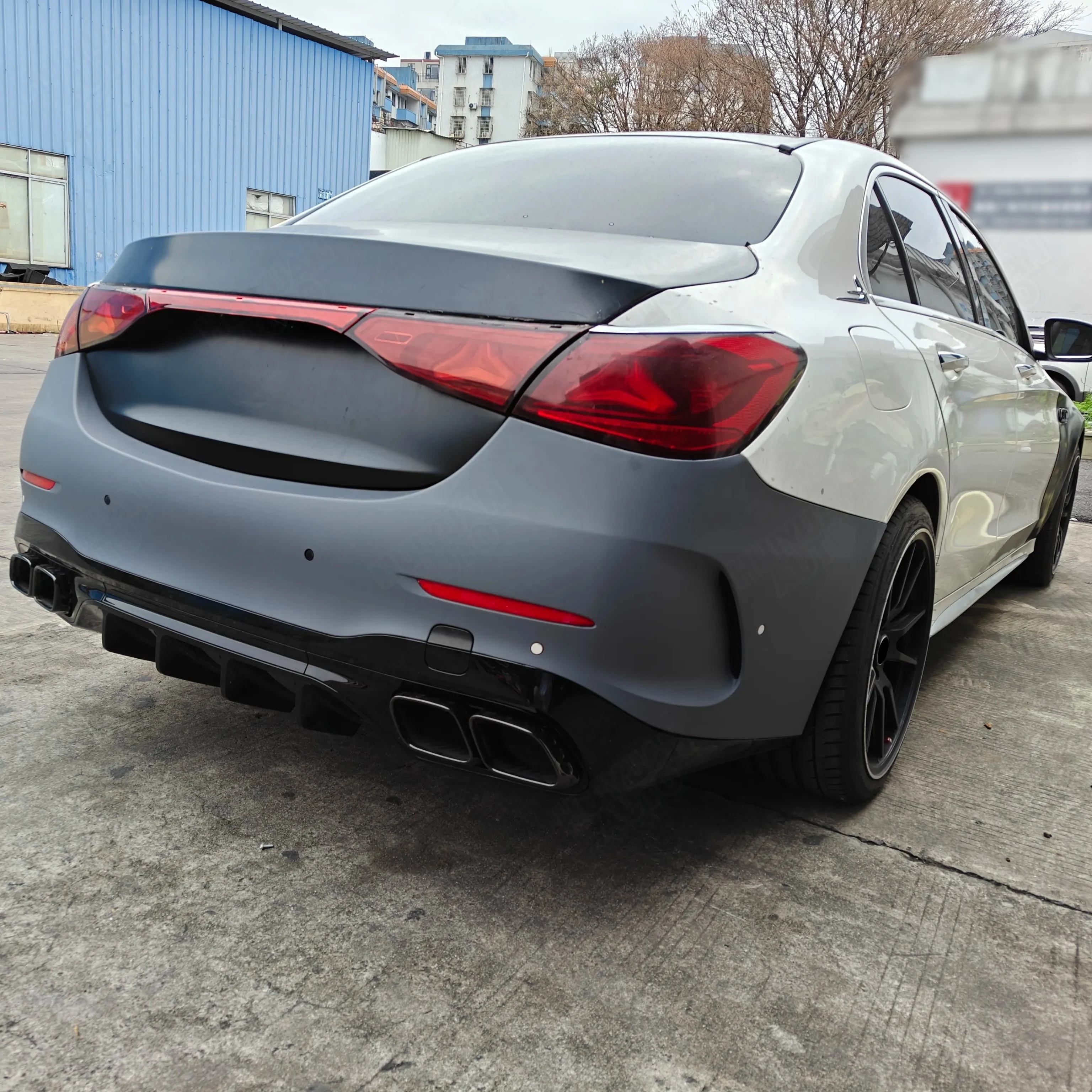 Auto Modification Conversion Old to New Body Kit for Mercedes-Benz C-Class W205 2015-2021 Upgrade to 2025 W206 C63 AMG Assembly