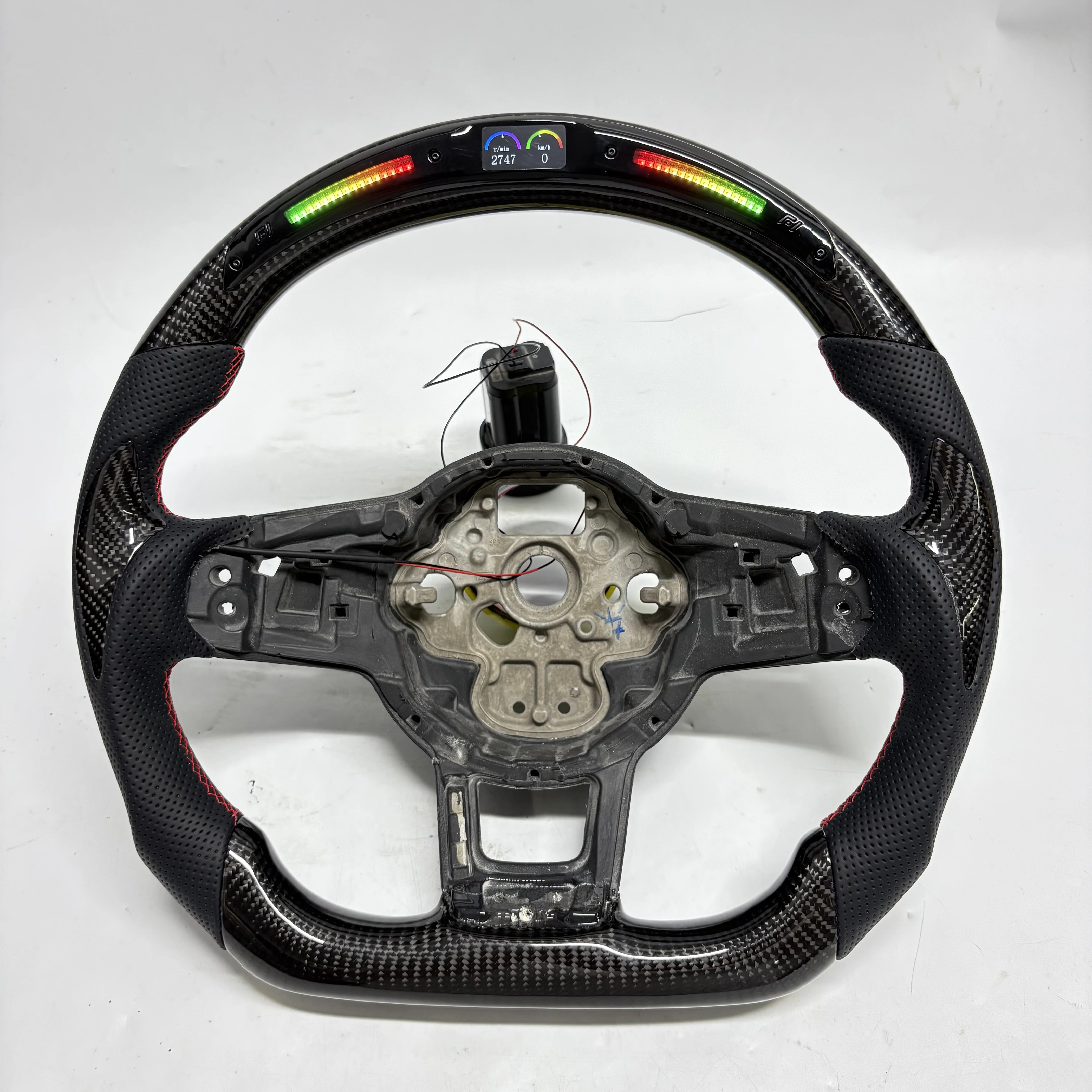Carbon Fiber VW/Volkswagen MK7 LED Steering Wheel for Polo GTI R GTD GTE Golf 7 7.5 Passat CC R-Line Arteon Jetta