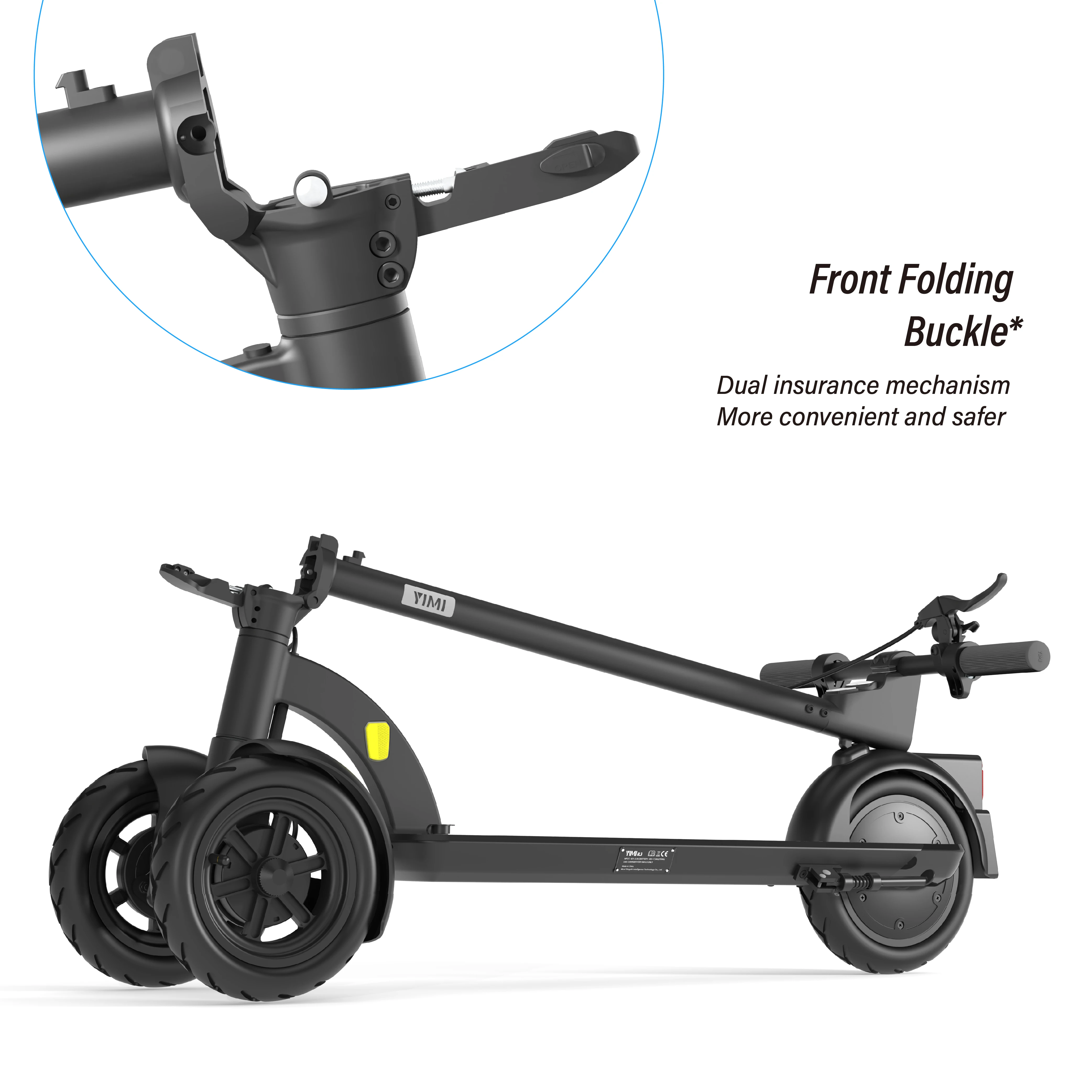Good Climbing Ability 3 Wheel Design Safe Driving Electric Scooter for Adult Light Weight CE EN17128 Certified Foldable