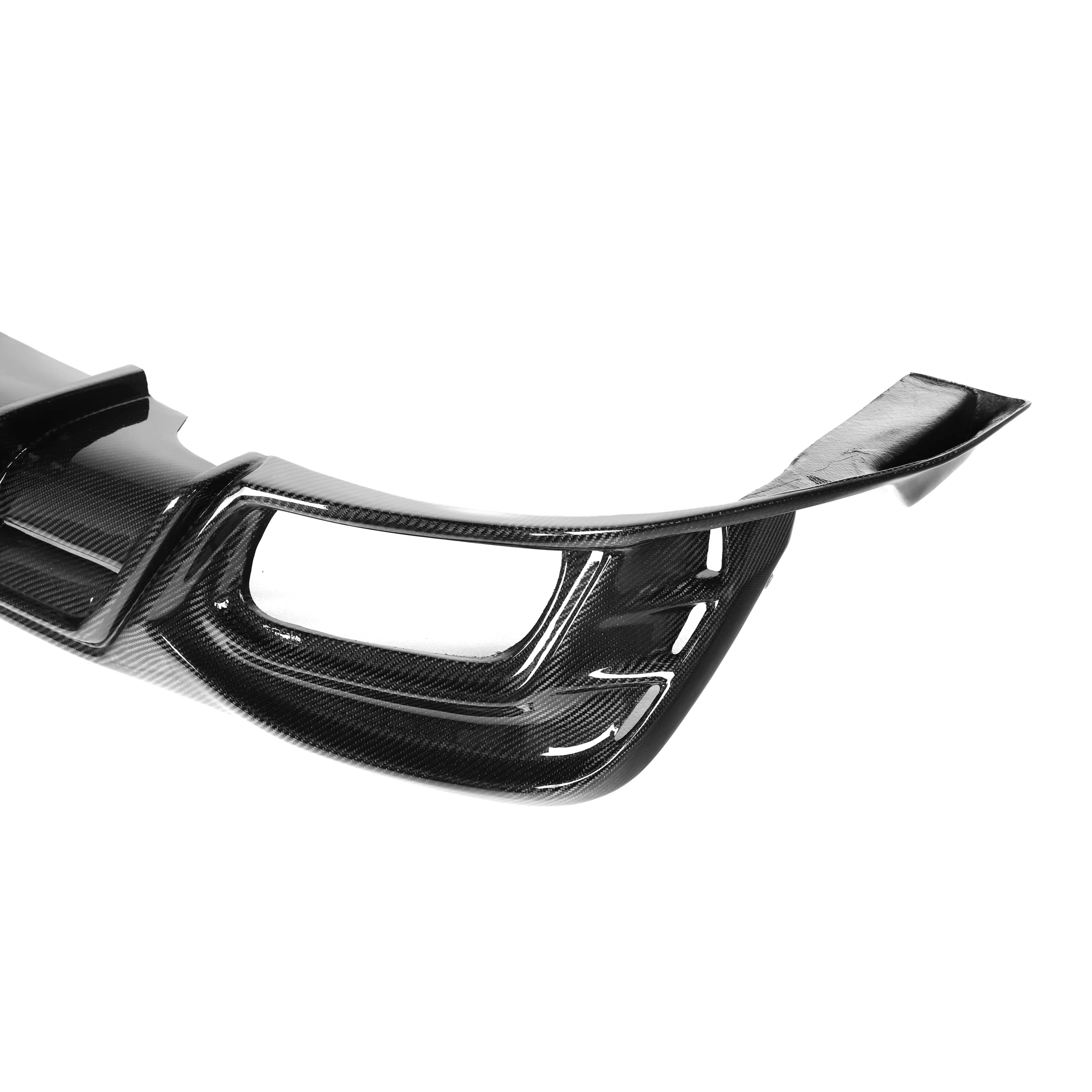 Real Carbon Fiber Rear Bumper Diffuser With LED Light for Audi A4 S4 B10  Sline 2021-2024 a Style Auto Upgrade Door