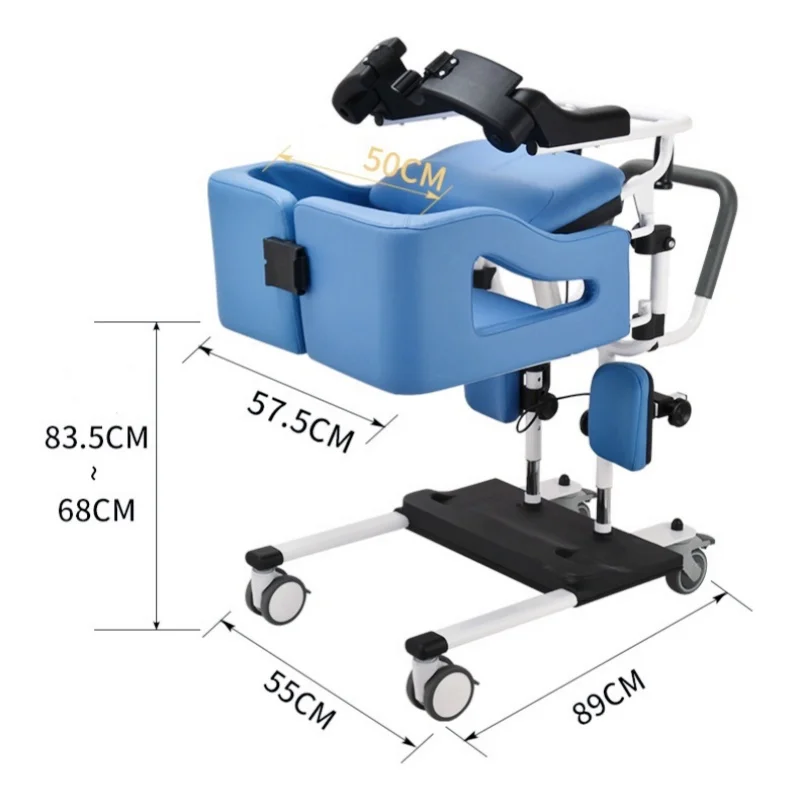 Electric Wheel Commode Chair for Home Nursing Care Patient Lift Transfer for Rehabilitation Therapy Supplies