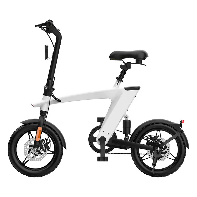 Wholesale Flying Fish 14" Aluminum Alloy 48V 500W 3-Speed Electric Folding E-Bike with Lithium Battery