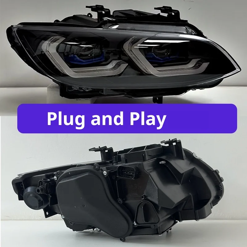 New 12V 6000K Dual-color LED Headlight Assembly Suitable for 2007-2012 3 Series E92 E93 M3 Modified Version LED