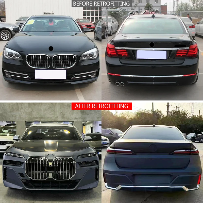2023 G70 M Sport Body Kit for BMW 7 Series 2009-2015 F02 New Condition Front Bumper Fog Light Cut-Outs Rear Modification Upgrade