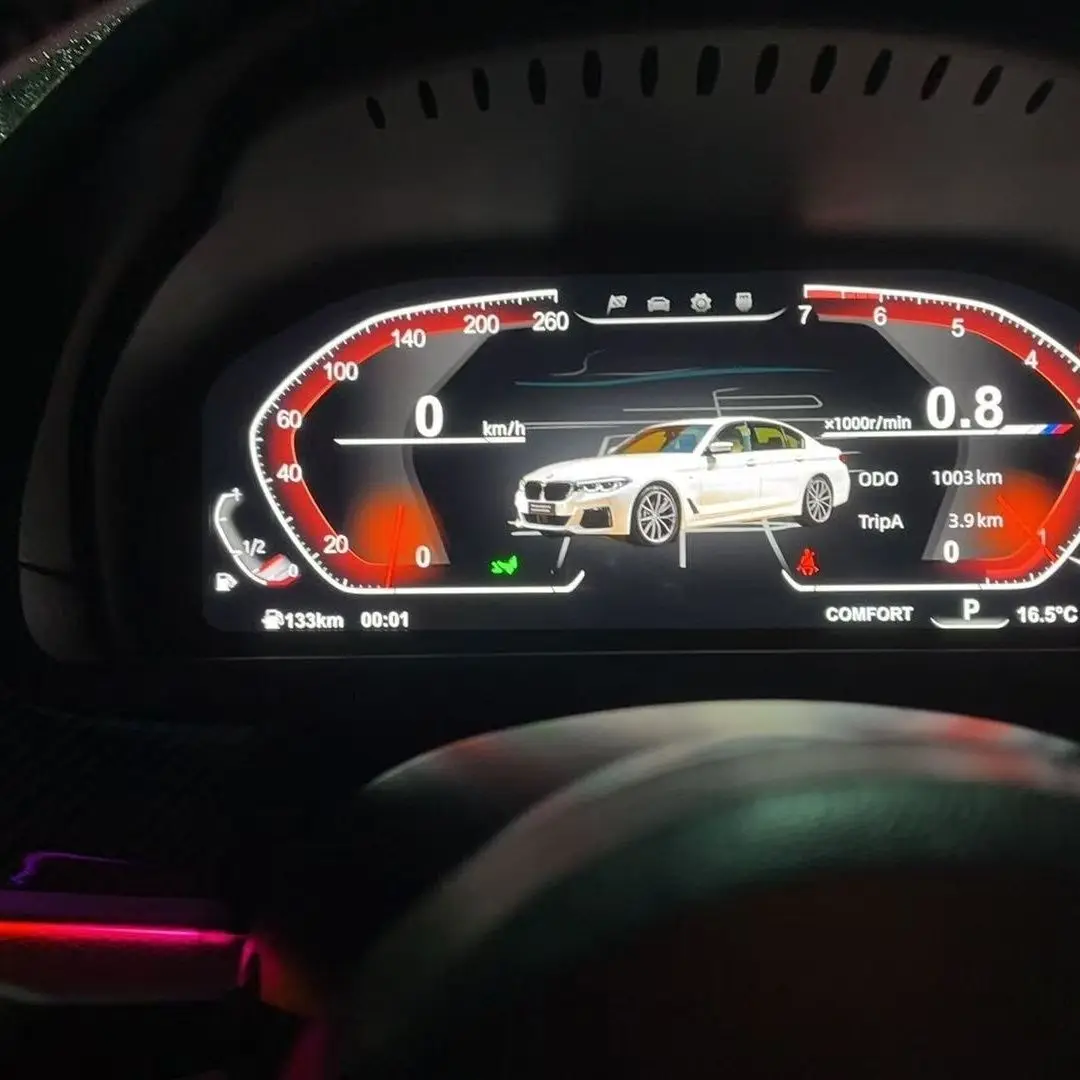 12.3 Digital Cluster for Bmw 5Series GT-F07 F10 11 18 2009-2017 Car Dashboard Instrument Panel Speed Meter LCD Multimedia Player
