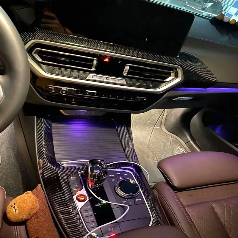 Dry Carbon Interior for BMW X3 X4 X3M F97 X4M F98 2023 2024 Dry Carbon Interior Cover Trim Accessory Kits