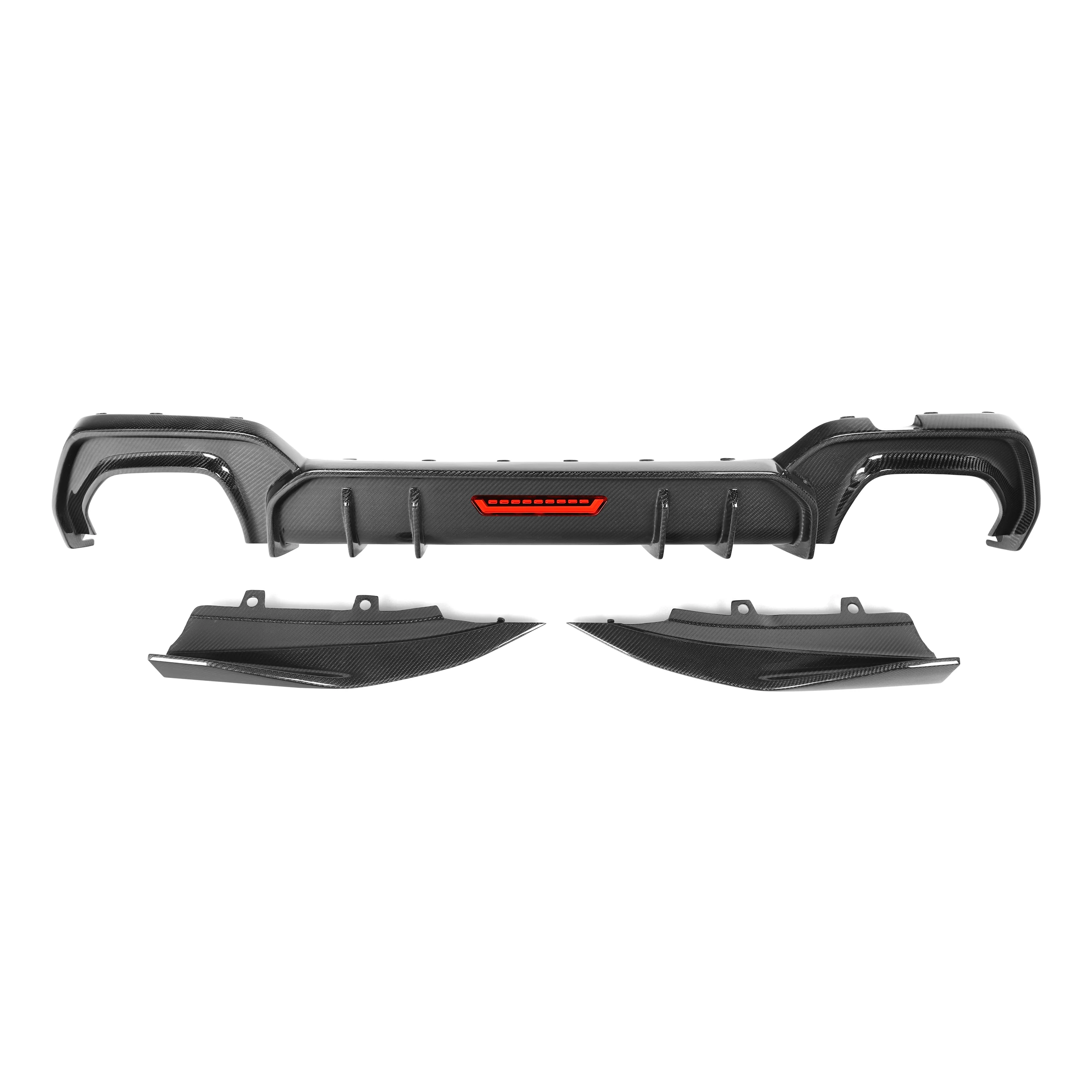 Real Carbon Fiber Rear Diffuser Splitters AO Style for BMW 3 Series G20 330i M340i Pre Lci 2019-2021 G20 Diffuser