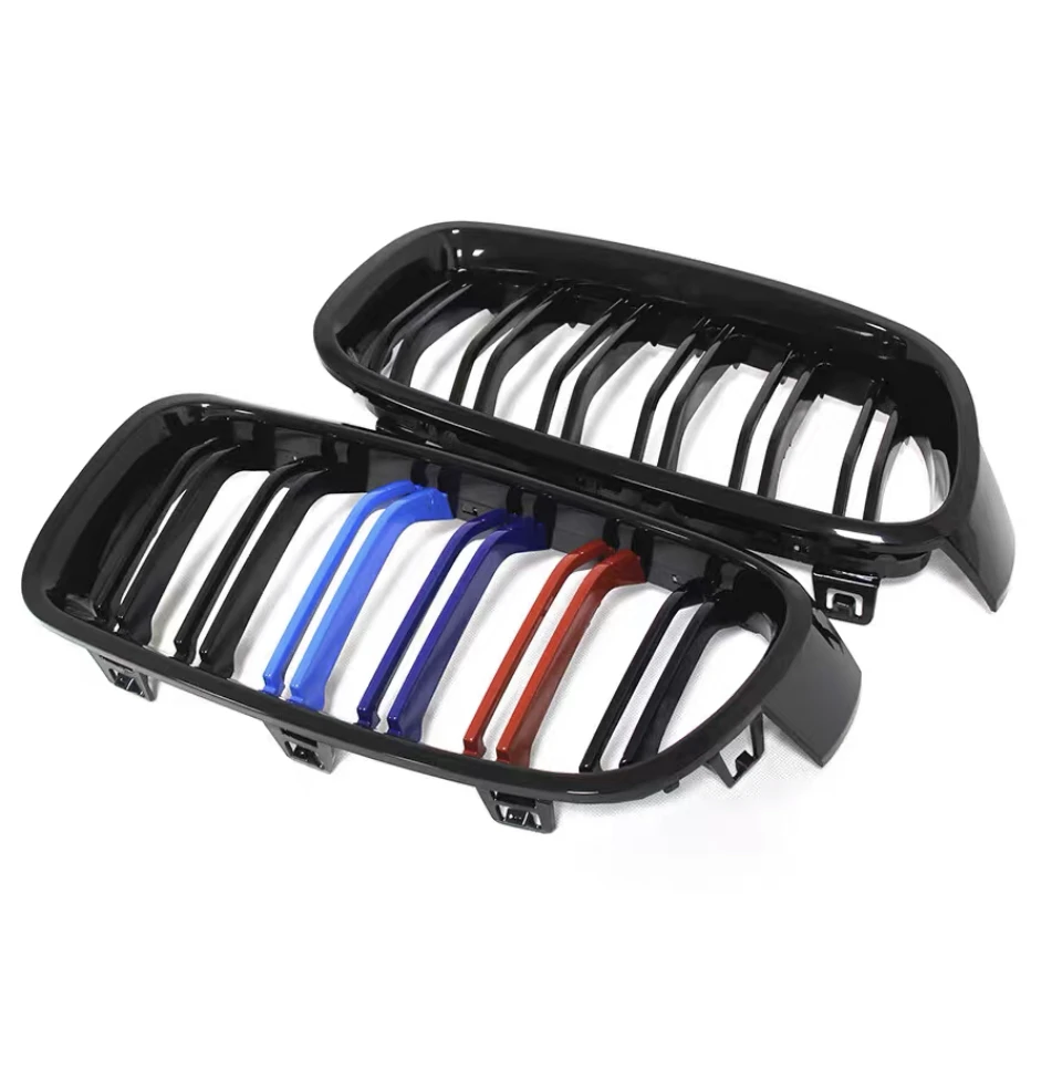 Carbon Fibre F30 Grilles for BMW 3 Series F30 Upgrade Bright Black Matte Black Water Transfer Full Star M Color F30 Front Grille