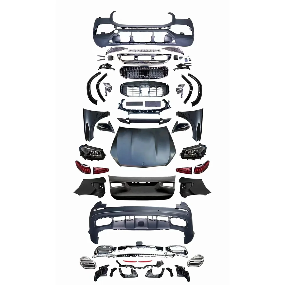 Mercedes Gl Class X164 2011 Body Kit 2006-2013 Gl X164 Bodykit Auto Parts for Mercedes-benz Gl-class X164 Modified
