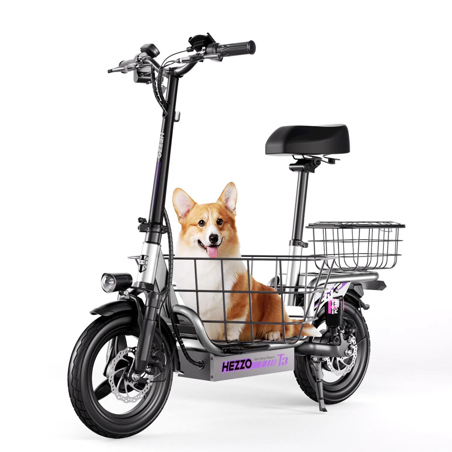 JYOP T3 500W 200kg Foldable Brushless Motor 15AH Lithium Battery 31-40km Range Digital Control Suspension Pet Electric Scooter