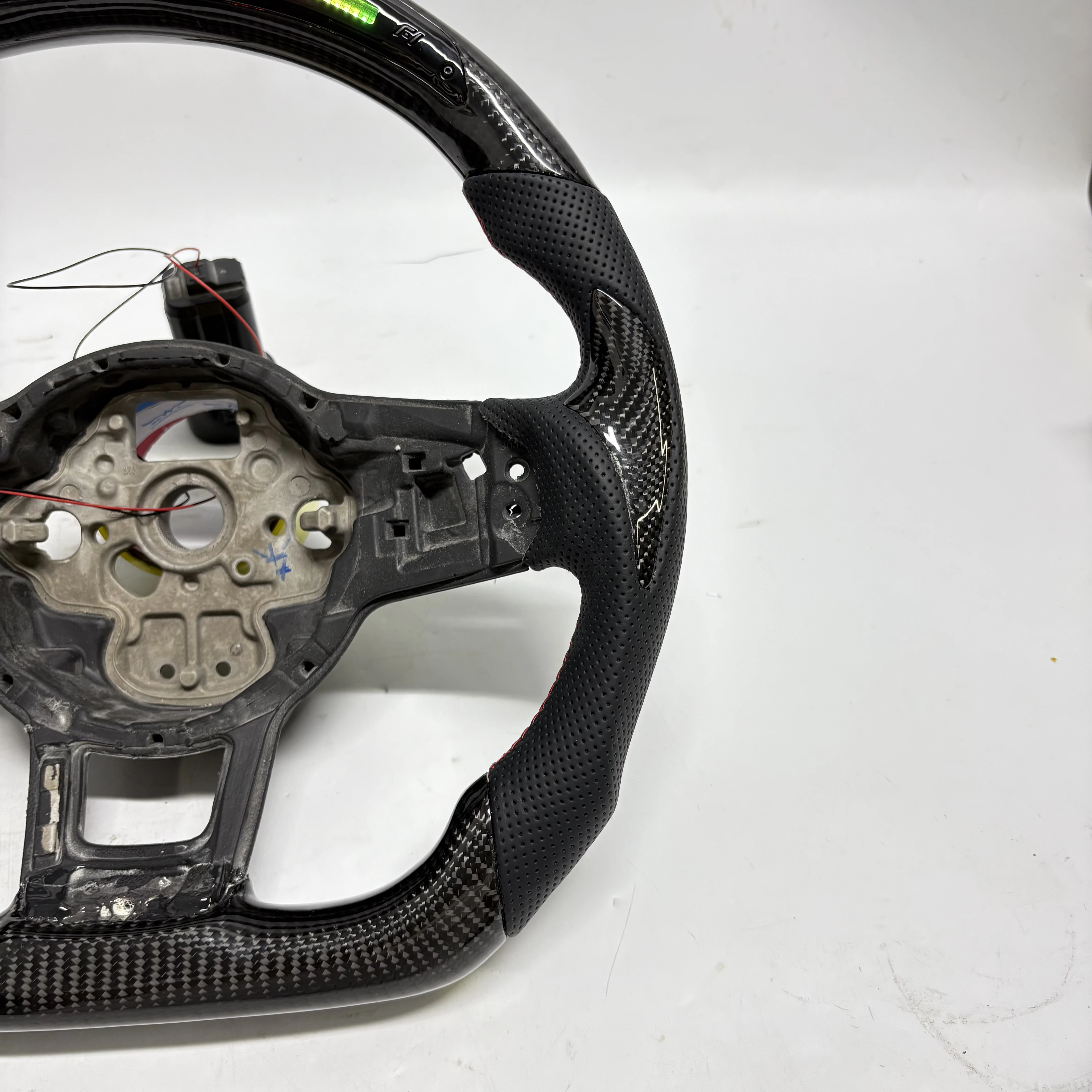 Carbon Fiber VW/Volkswagen MK7 LED Steering Wheel for Polo GTI R GTD GTE Golf 7 7.5 Passat CC R-Line Arteon Jetta