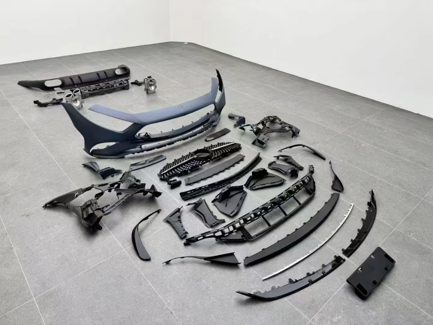 For Mercedes-Benz CLS Class W257 Upgrade CLS53 AMG Front Bumper Diffuser Automotive Body Kit