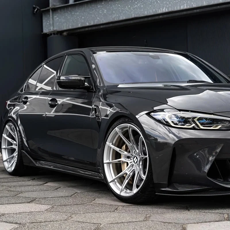 SYG-1017 Vossen HF-5 Gloss Black Custom 1-piece 15-26 Inches Forged Wheels Rims for BMW Audi Ford Mustang Chevrolet Mazda RX-8