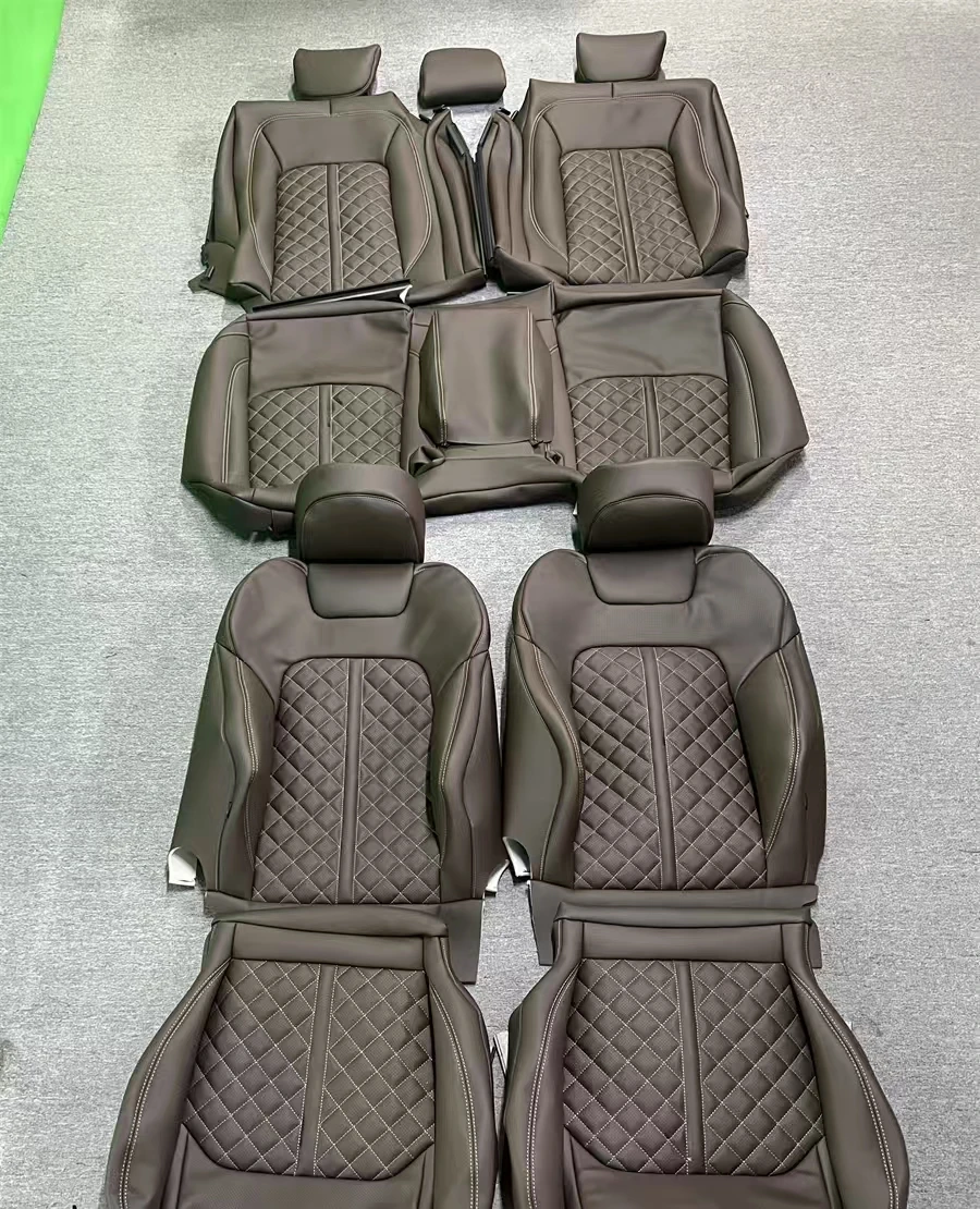 Customized Leather Car Seat Cover Luxury Waterproof NAPPA Car Seat Cover for BMW, Mercedes, Tesla, Lexus Cover Seat