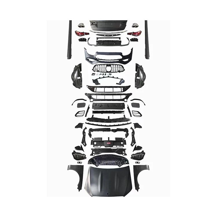 New Wholesale W212 to W213 C63 Body Conversion Kit for Mercedes-Benz E-CLASS 2010-2015 Gloss Black/Carbon Look