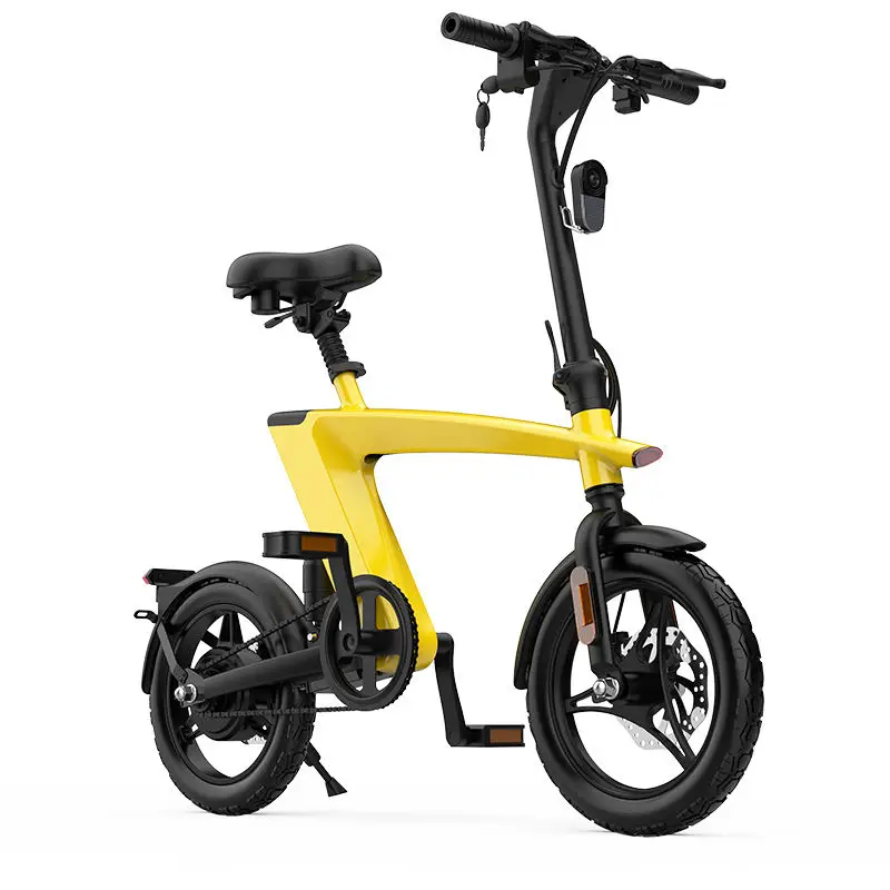 Wholesale Flying Fish 14" Aluminum Alloy 48V 500W 3-Speed Electric Folding E-Bike with Lithium Battery