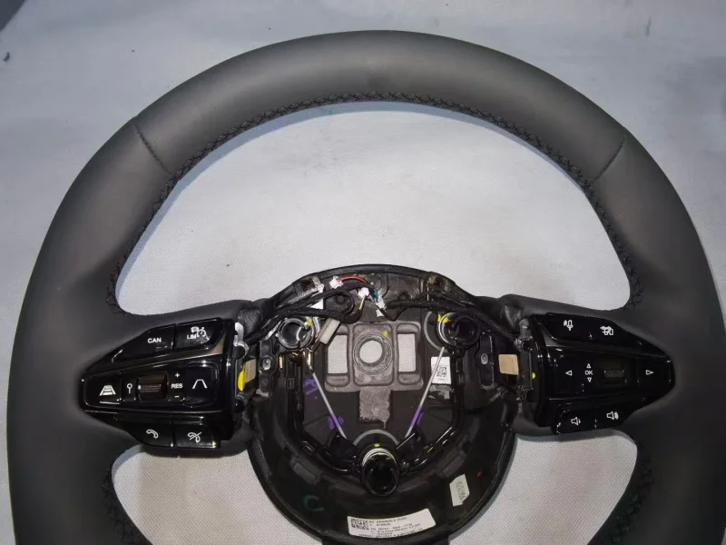 Suitable for Aston Martin Vantage DB11 DBS Silver Ring Nappa Leather Carbon Fiber Steering Wheel JY53-3600-AA