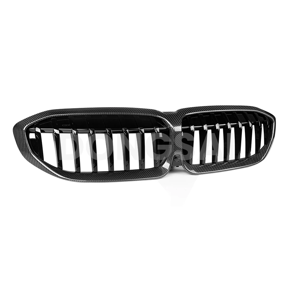 3 Series G20 G21 G28 Pre-Facelift Single Slat Prepreg Carbon Fiber Front Grill 2019-2022