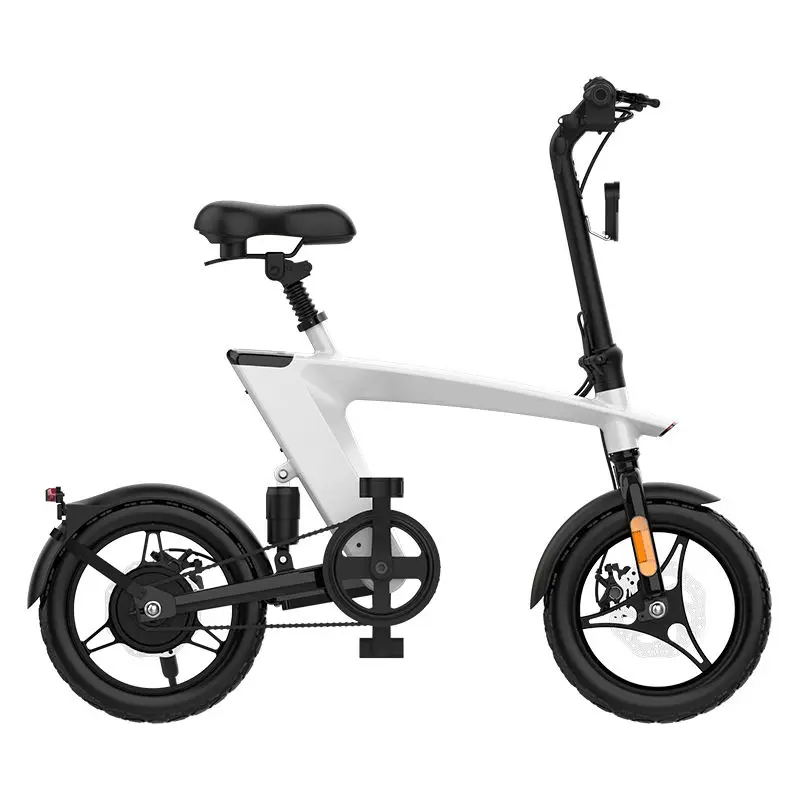Wholesale Flying Fish 14" Aluminum Alloy 48V 500W 3-Speed Electric Folding E-Bike with Lithium Battery