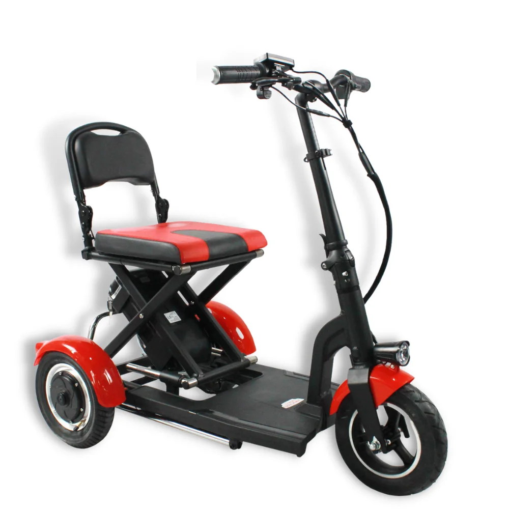 Adult 3-Wheel Power Electric Mobility Scooter 500W Lithium Battery Single Seat for Elderly Use