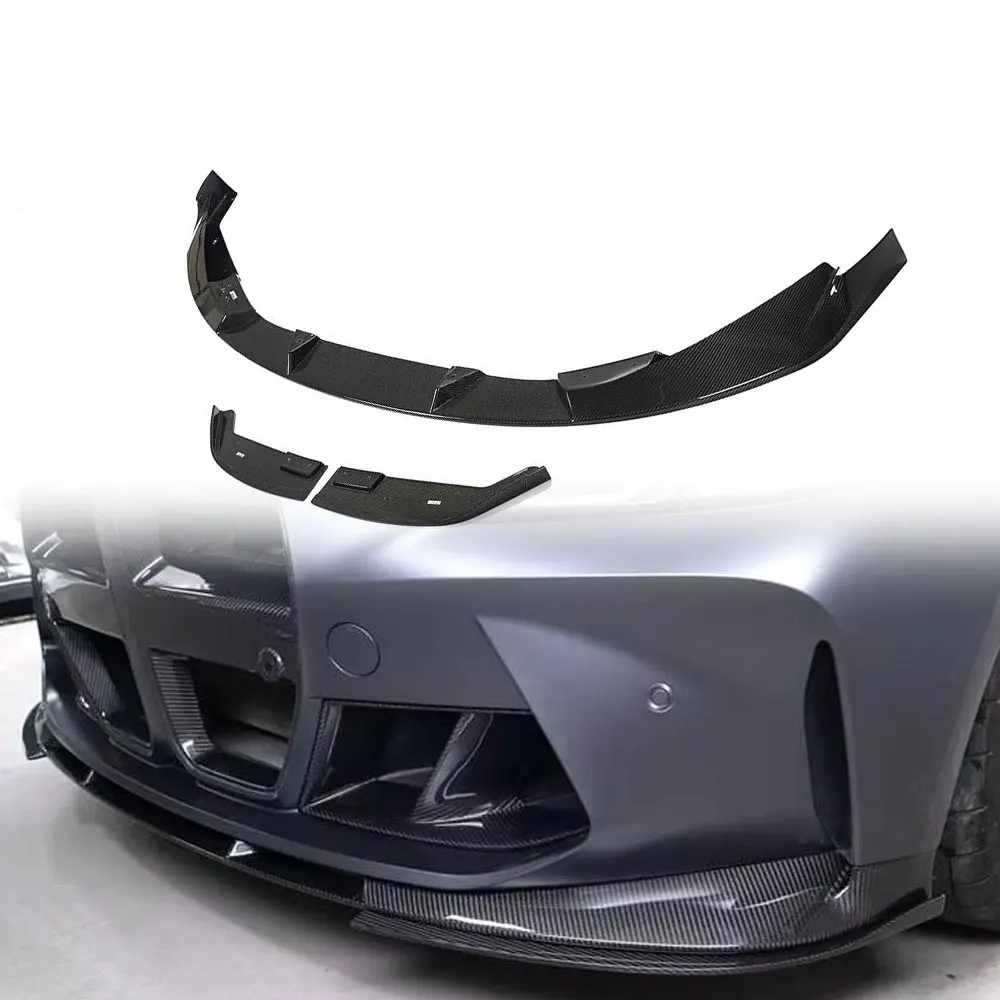 Carbon G80 M3 Front Bumper Lip Splitter for BMW G8x G80 M3 G82 G83 M4 Competition 2021 2022