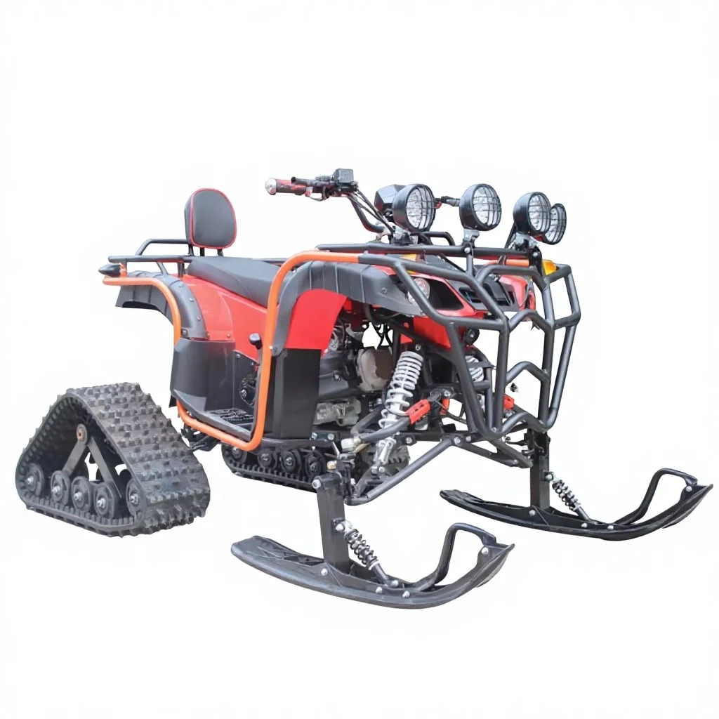 New Snow Entertainment Snowmobile 200cc 250cc 4 Stroke Motorcycle Snow Scooter Snowmobile for Sale