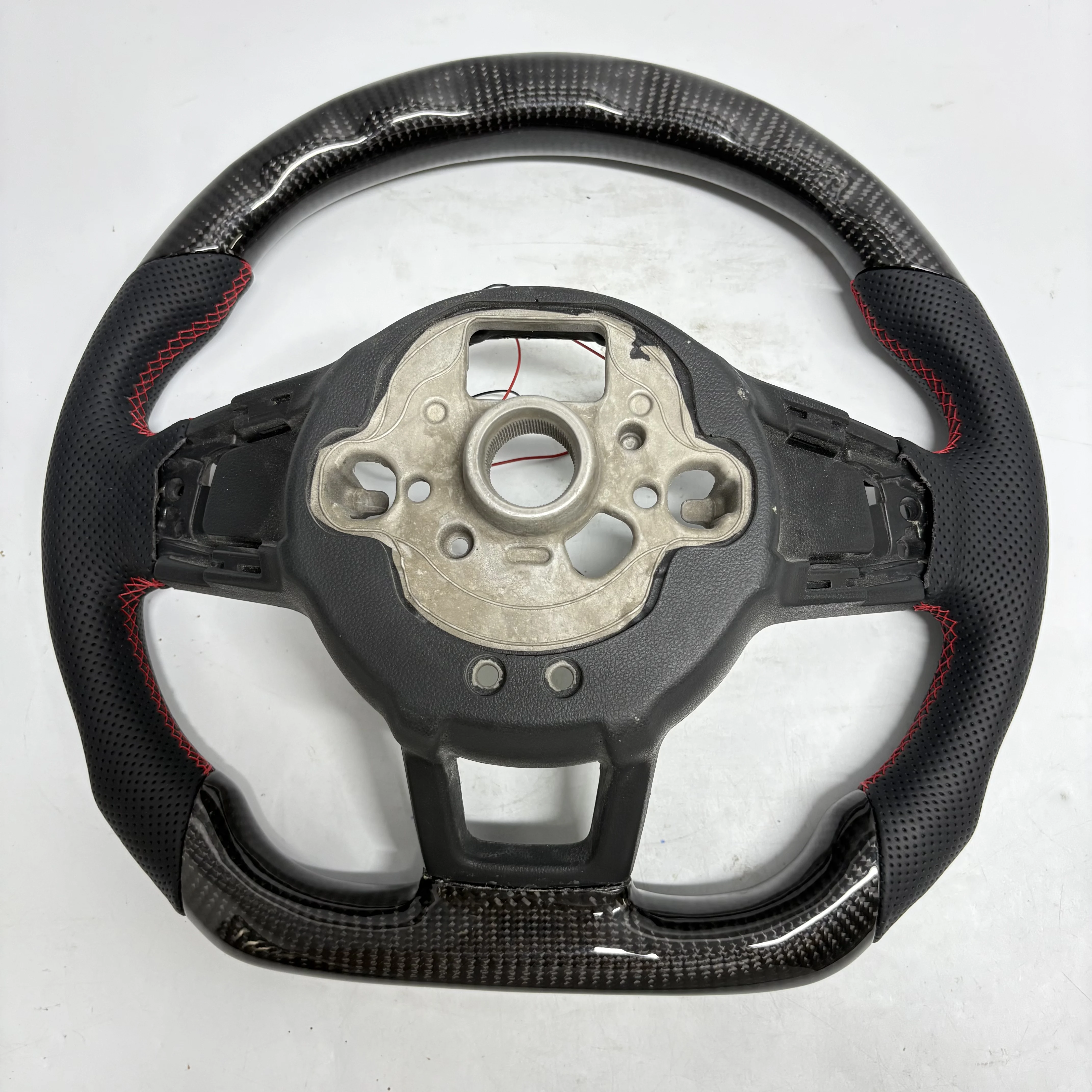 Carbon Fiber VW/Volkswagen MK7 LED Steering Wheel for Polo GTI R GTD GTE Golf 7 7.5 Passat CC R-Line Arteon Jetta