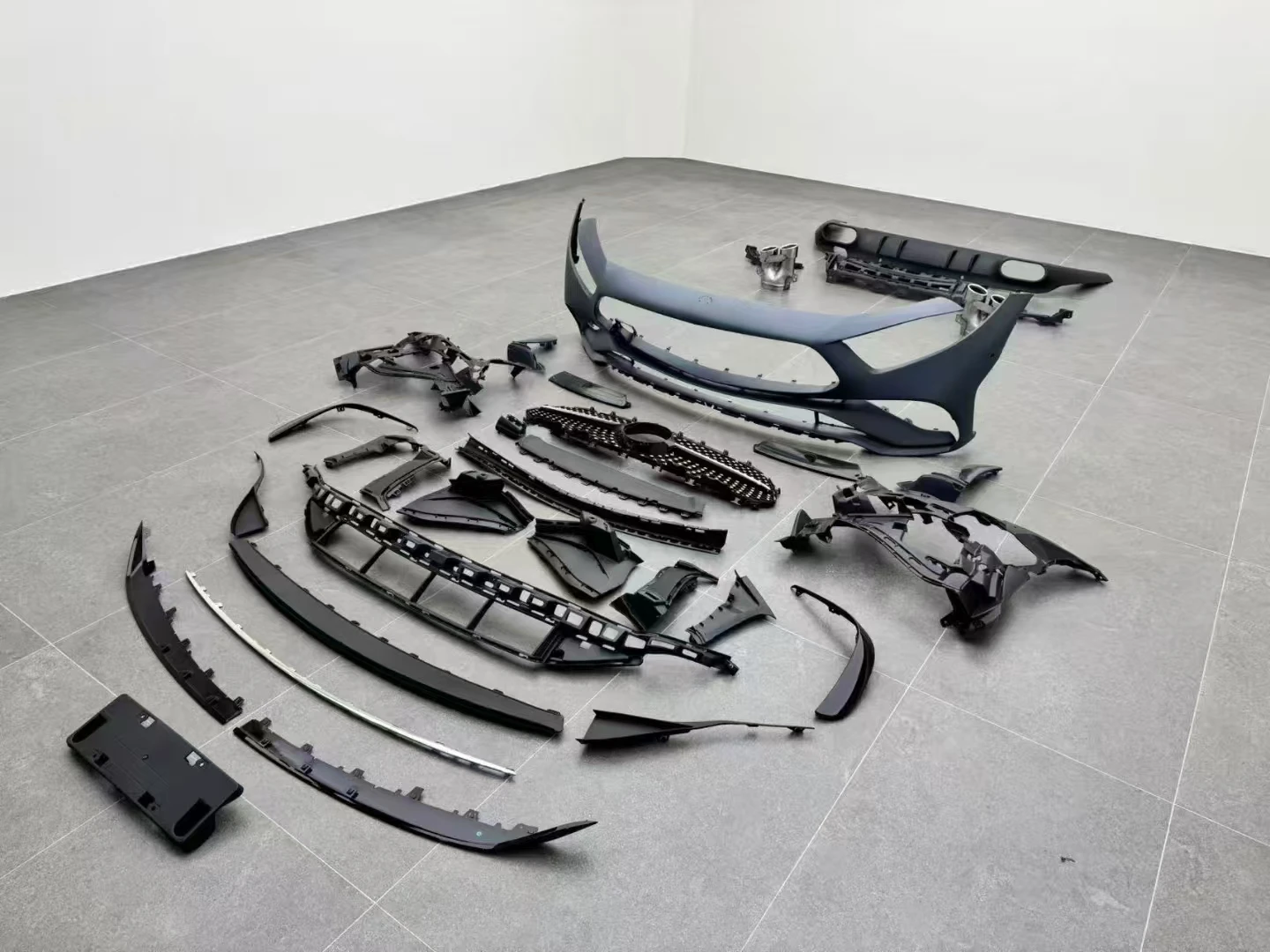 For Mercedes-Benz CLS Class W257 Upgrade CLS53 AMG Front Bumper Diffuser Automotive Body Kit