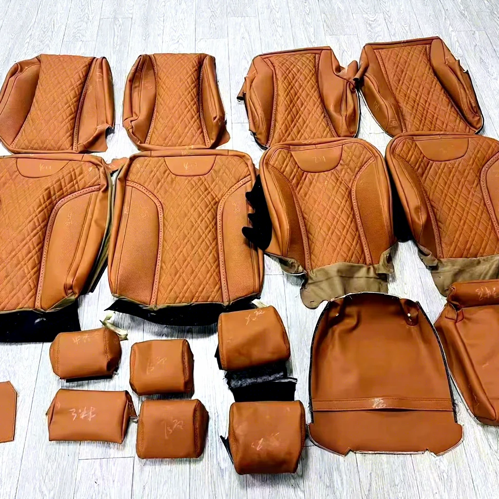 2025 Latest S Class Luxury Interior Full Leather Seat Cover Custom Fit and Whole Car Leather Upgrade Kit