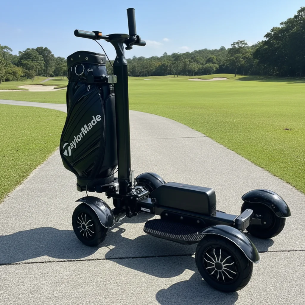 Enoo E7-6 48V 20Ah Lithium 4-Wheel Aluminium Folding Electric Golf Cart Scooter 2400W 150kg Load 20km/h Scooters