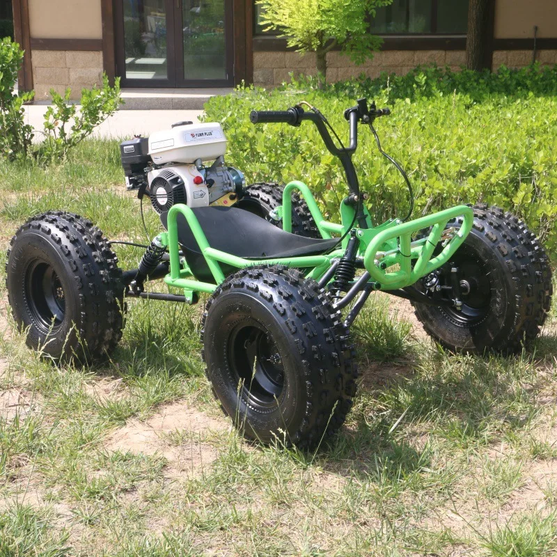 212cc Off Road Go Kart Racing with 10 Inch Tires All Terrain 8 Wheel UTV Beach Mountain Drift Adult Dune Kart Utility Vehicle
