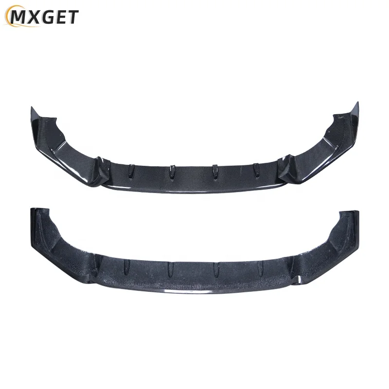 High Quality AE Style Carbon Fibre Body Kit Front Bumper Lip Splitter for BMW X3M F97 X4M F98 2019-2021