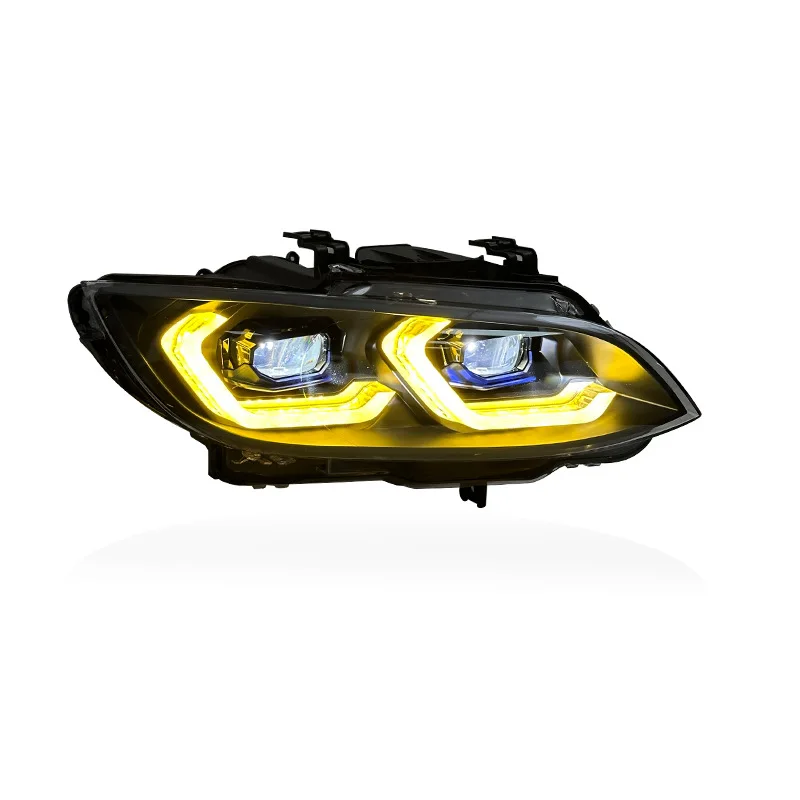 New 12V 6000K Dual-color LED Headlight Assembly Suitable for 2007-2012 3 Series E92 E93 M3 Modified Version LED