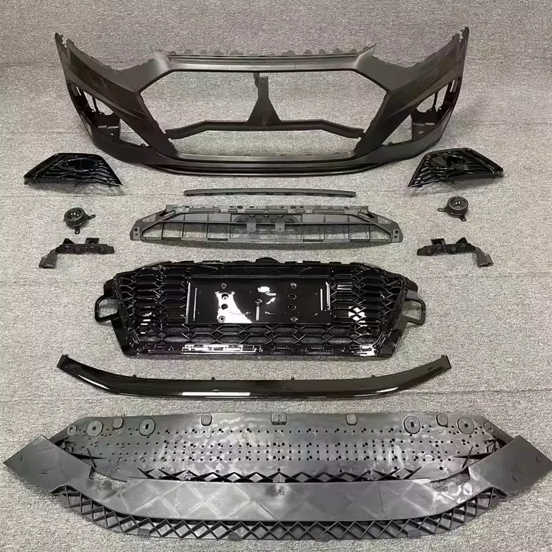 Car Allroad A4 S4 B9.5 Front Bumpers Body Kit RS4 Style Front Bumper Assembly for Audi A4 S4 Allroad 2020-2024 B9.5 RS4 Style