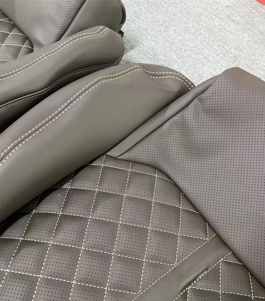 Customized Leather Car Seat Cover Luxury Waterproof NAPPA Car Seat Cover for BMW, Mercedes, Tesla, Lexus Cover Seat