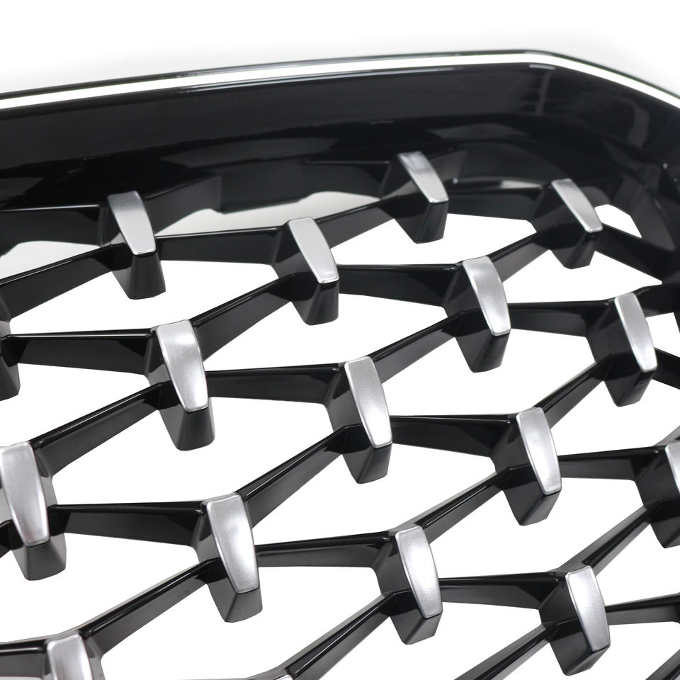 2022-2025 for BMW X3 G08 Front Bumper Grille ABS Plastic Diamond Meteor Style with LED Light Car Grills