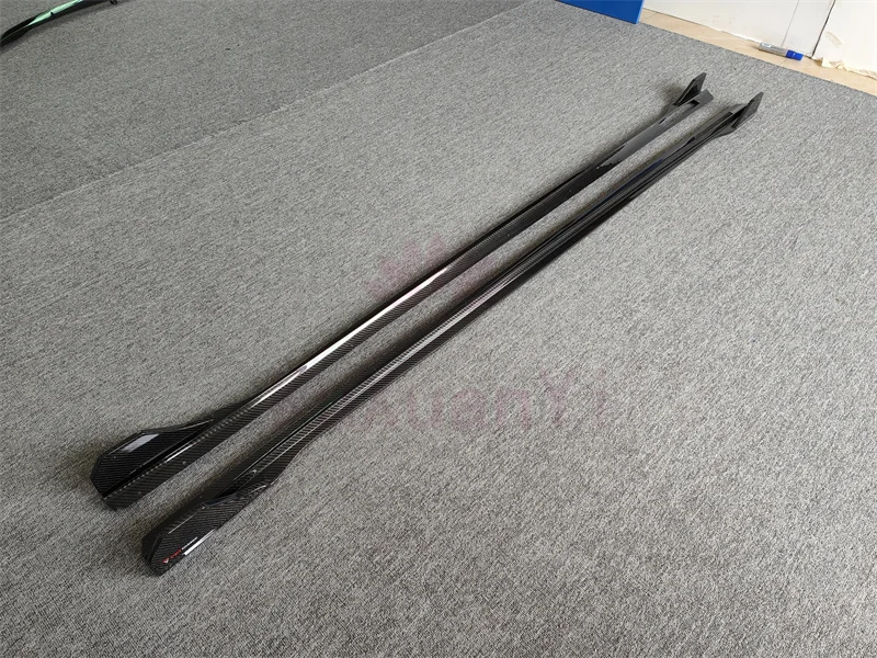 For 2019+ BMW 3 Series G20 G28 Sedan High-quality Carbon Fiber T-style Side Skirt Body Kit Outer Bumper