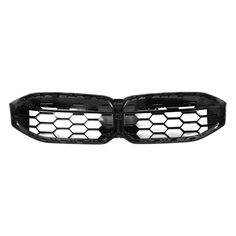 Real Carbon Fiber Gloss Black Racing Bumper Front Grills for BMW 3 Series G20 LCI G28 2023+ Diamond Style G20 Grill