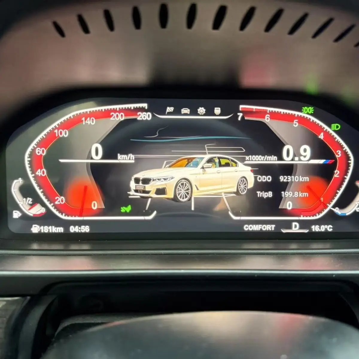 12.3 Digital Cluster for Bmw 5Series GT-F07 F10 11 18 2009-2017 Car Dashboard Instrument Panel Speed Meter LCD Multimedia Player