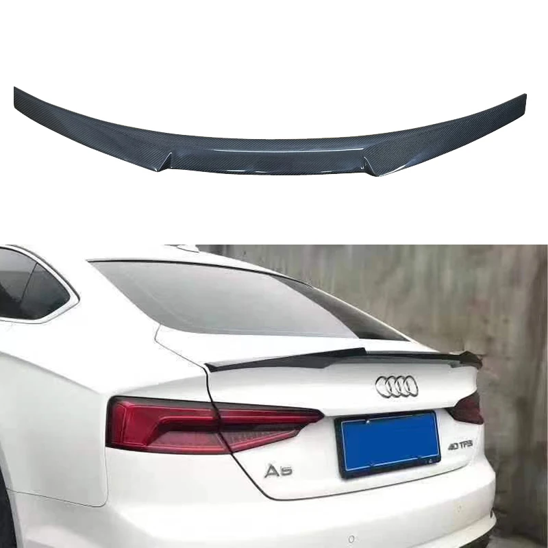 M4 Style A5 S5 B9 Carbon Fiber Trunk Tail Spoiler for Audi A5 2017-2020