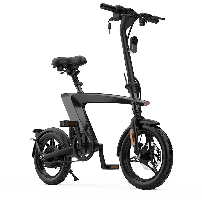 Wholesale Flying Fish 14" Aluminum Alloy 48V 500W 3-Speed Electric Folding E-Bike with Lithium Battery