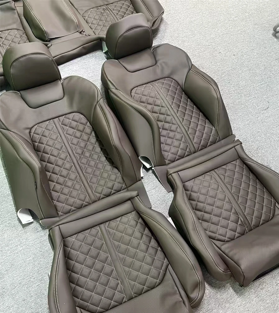 Customized Leather Car Seat Cover Luxury Waterproof NAPPA Car Seat Cover for BMW, Mercedes, Tesla, Lexus Cover Seat